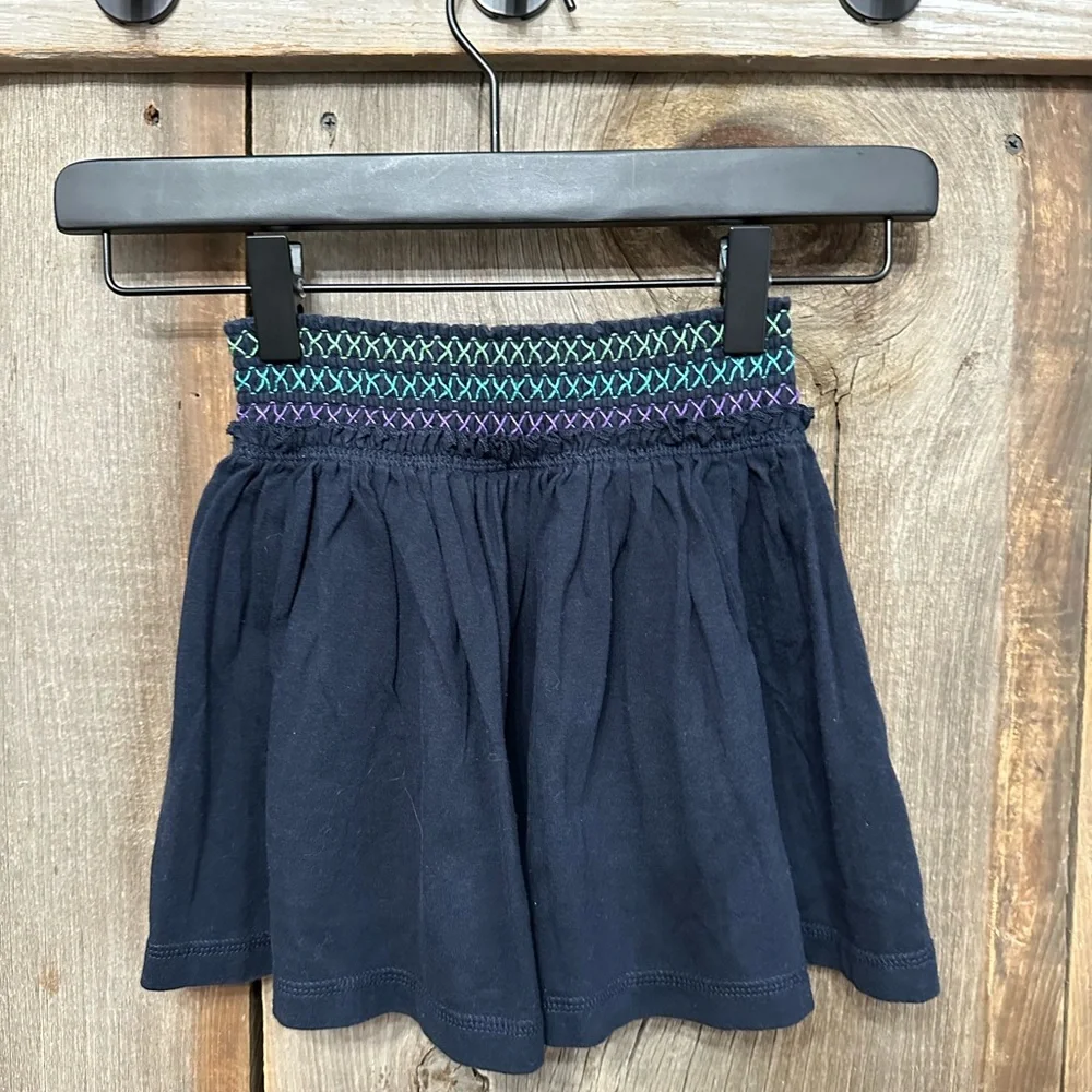 GapKids Smocked Waist Skirt with Shorts in Blue Size XS 4-5